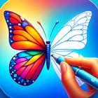 Butterfly Draw Step by Step أيقونة