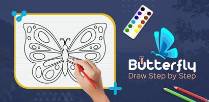 Butterfly Draw Step by Step poster