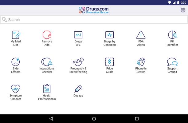 Drugs.com Screenshots