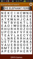Animal Word Search plakat