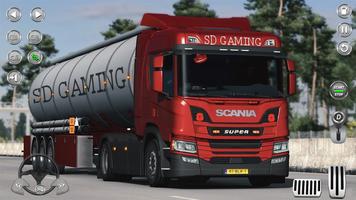 simulator truk tangki minyak poster