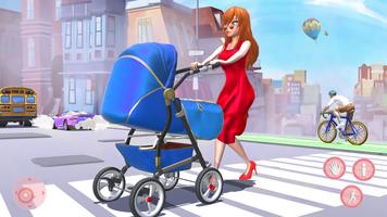 Mutter Simulator Baby Spiel 3d Plakat
