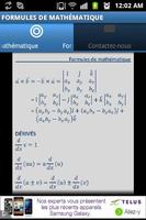 Formules de mathématique Screenshot 1