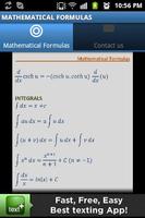 Mathematical Formulas capture d'écran 2