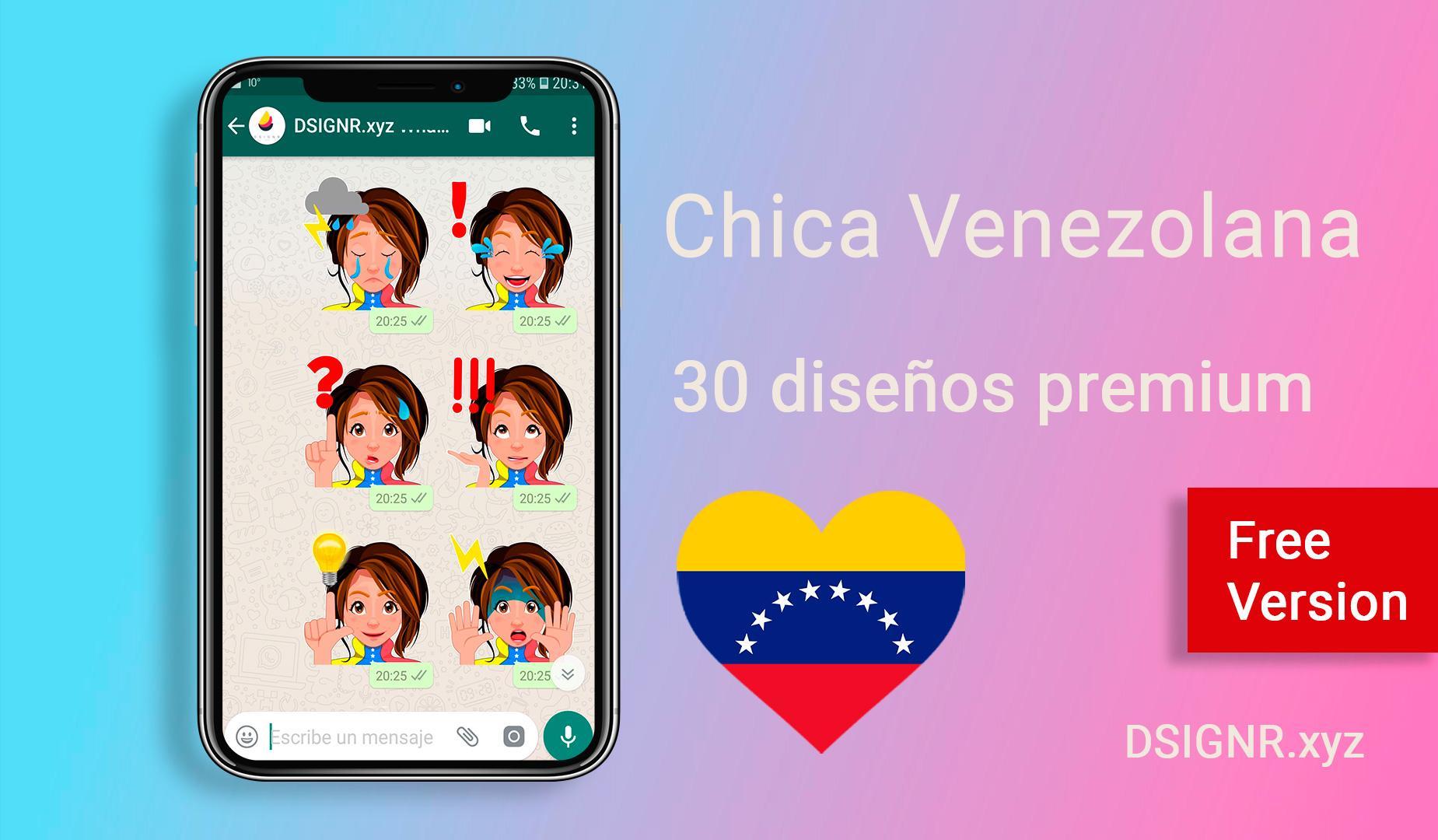 Chica Venezolana Stickers Para Whatsapp Free For Android Apk
