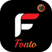 Fonto - Photo font text over p