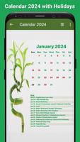 Calendar 2024 with Holidays ảnh chụp màn hình 1