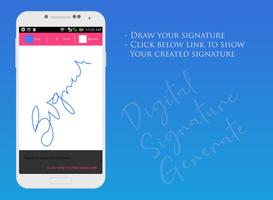 برنامه‌نما Digital Signature Maker عکس از صفحه