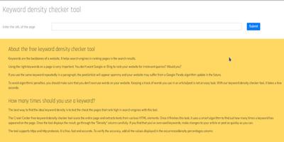 Free Keyword Density Checker تصوير الشاشة 2