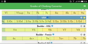 Grades of Climbing - Converter capture d'écran 1