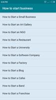 How to start business(India) capture d'écran 1