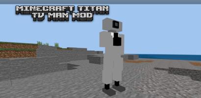 Minecraft Titan Tv Man Mod Cartaz