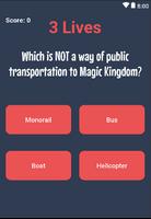 Disney World Trivia - Test your Disney knowledge captura de pantalla 3