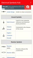 Electrical symbols Hub capture d'écran 1