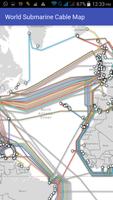 World submarine cable Affiche
