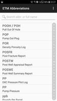 ETM Oilfield Abbreviations Affiche