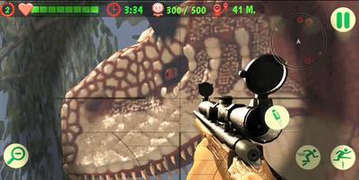 Dinosaur Shooter Game Affiche