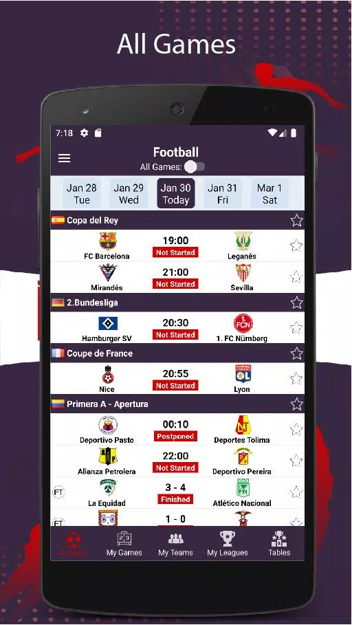 Eunsports - Live Scores, Standings & Fixtures APK pour Android Télécharger