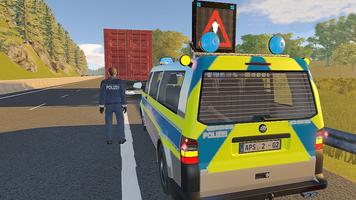Euro Autobahn Police Patrol 3D imagem de tela 3