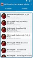 MC Bruninho Letra Da Música Sin Internet screenshot 2