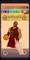 2 Schermata Basketball Player and Logo coloring book