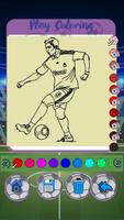 Football All Star Player Coloring ภาพหน้าจอ 3
