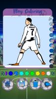 Football All Star Player Coloring ภาพหน้าจอ 1