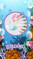 Mermaid Princess -coloring page 2019 Poster