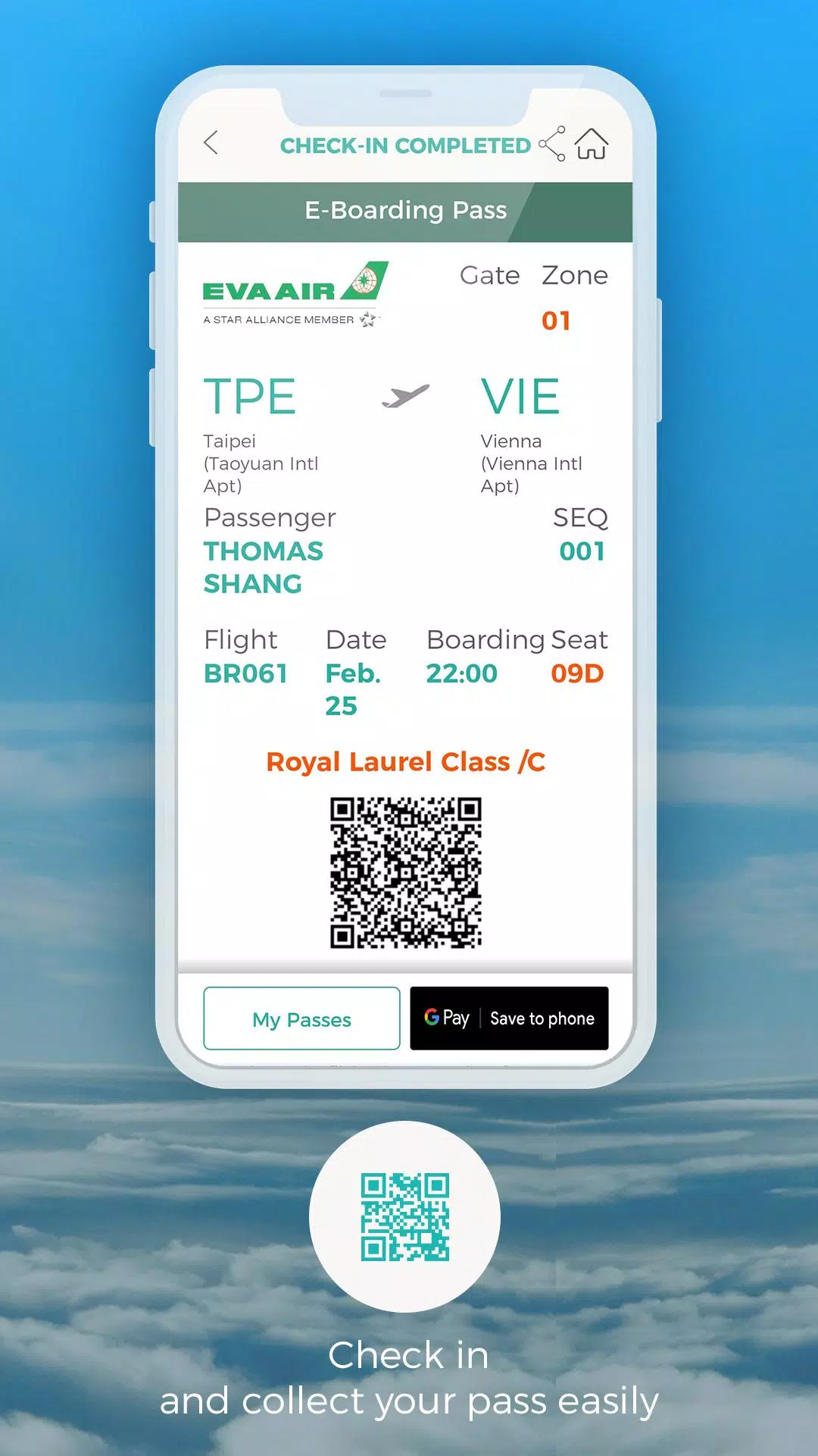 Flight Information- Check-in Information - EVA Air