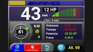 Car Performance Meter, speedom الملصق