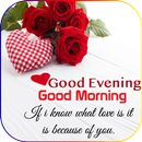 Good morning and good evening pictures Gifs quotes APK
