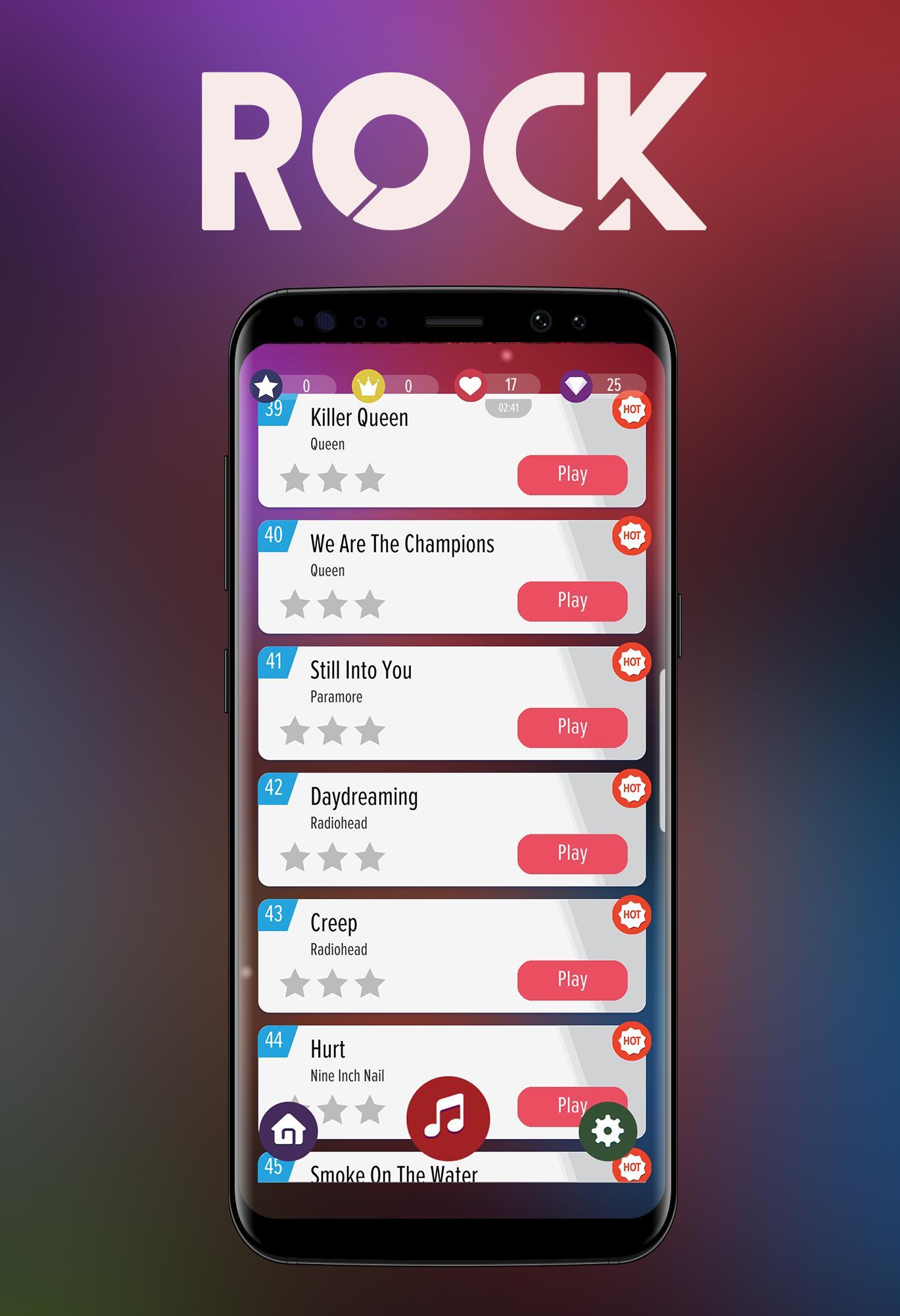 Irregularidades otro Atar Descarga de APK de Rock Songs Piano Tiles para Android