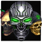 Evil skull theme icon