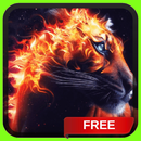 Fire Lion Live Wallpaper Background Theme LWP APK