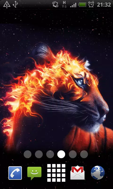 Fire Lion Live Wallpaper Background Theme LWP APK for Android Download