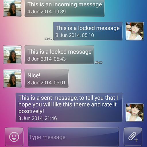 Theme Glass for EvolveSMS