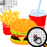 Food Color By Number-Pixel Art