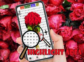 Rose Bucket Flowers Pixel Art Coloring By Number الملصق