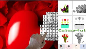 Tulip Flower Pixel Art-Flowers Coloring By Number screenshot 2