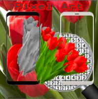 Tulip Flower Pixel Art-Flowers Coloring By Number captura de pantalla 3