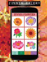 Zinnia Flowers Color By Number-Pixel Art capture d'écran 3