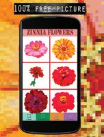 Zinnia Flowers Color By Number-Pixel Art capture d'écran 1