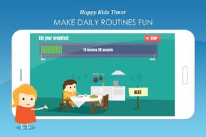 Happy Kids Timer Chores plakat