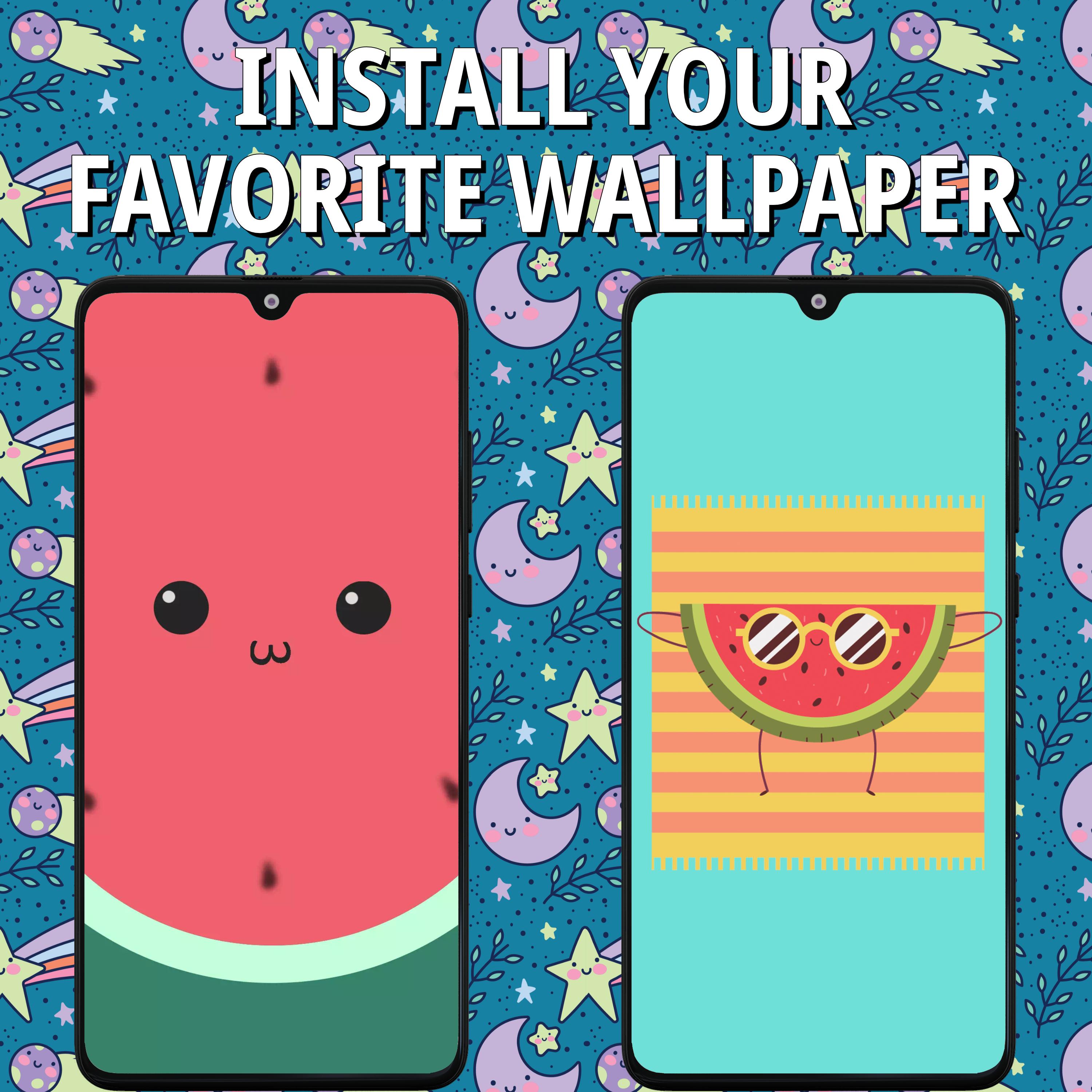 Android için Şirin duvar kağıtları Cute Wallpapers Kawaii APK�yı İndir