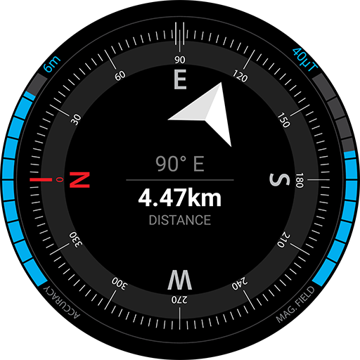 Navegador con brújula GPS
