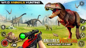 Dinosaur Hunting Gun Games plakat
