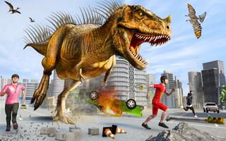 Angry Dinosaur City Rampage скриншот 3