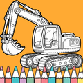 Excavator Coloring Book