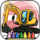 Excavator Drawing Glitter APK