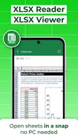 Ouvrir XLSX Lecteur PDF & Docx capture d'écran 1